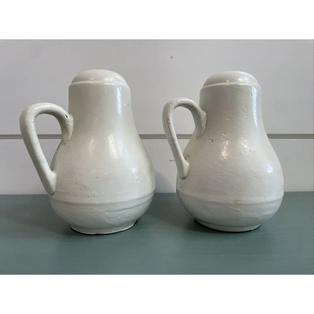 Salt And Pepper Shakers Floral‎ Hand Painted
